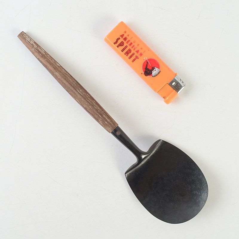 茶道具 金工師 木村清五郎 宗禅 桑柄 炉用 灰匙 共箱 2点 C S739