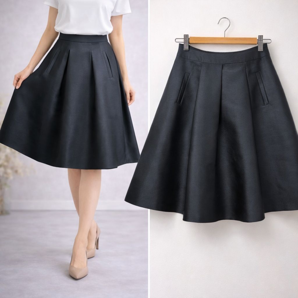 M'S GRACY エムズグレイシー☆タフタふんわり広がるフレアシルエット