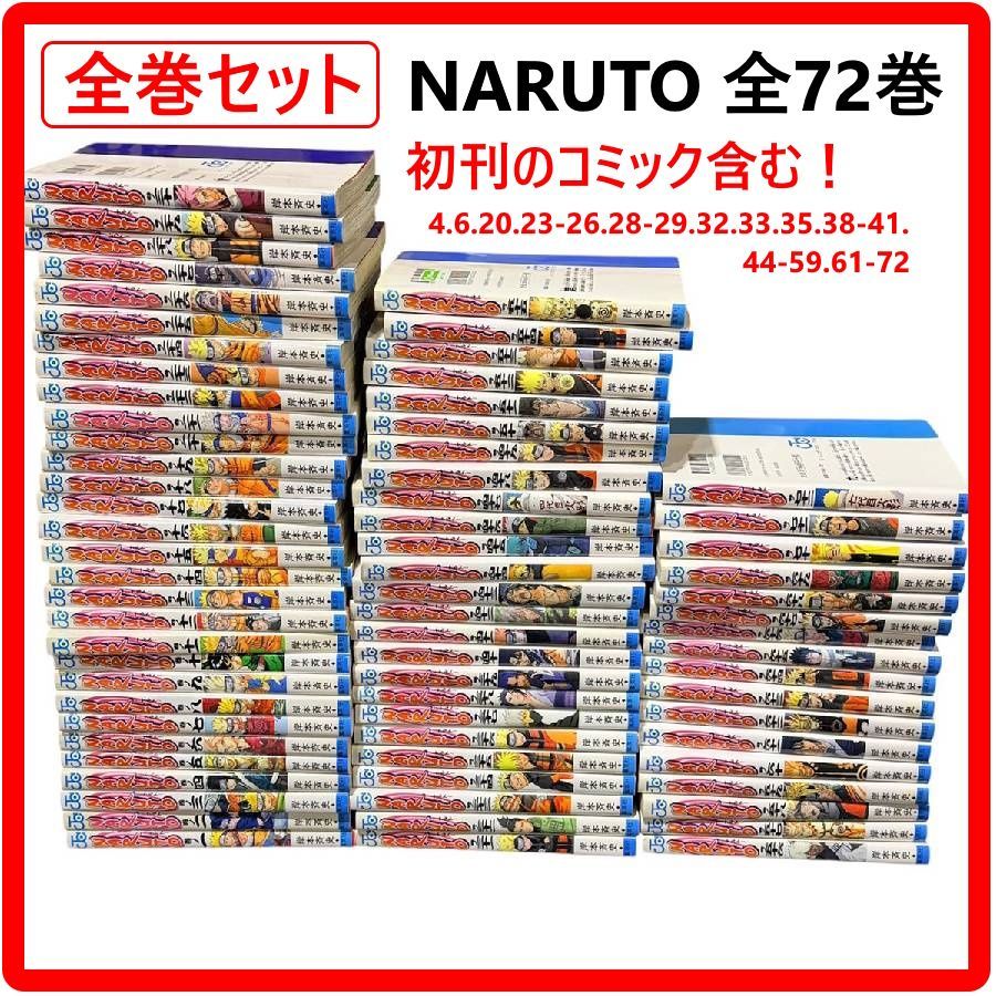 全巻セット】 NARUTO ナルト 漫画 コミック1-72 全巻セット 初版含む