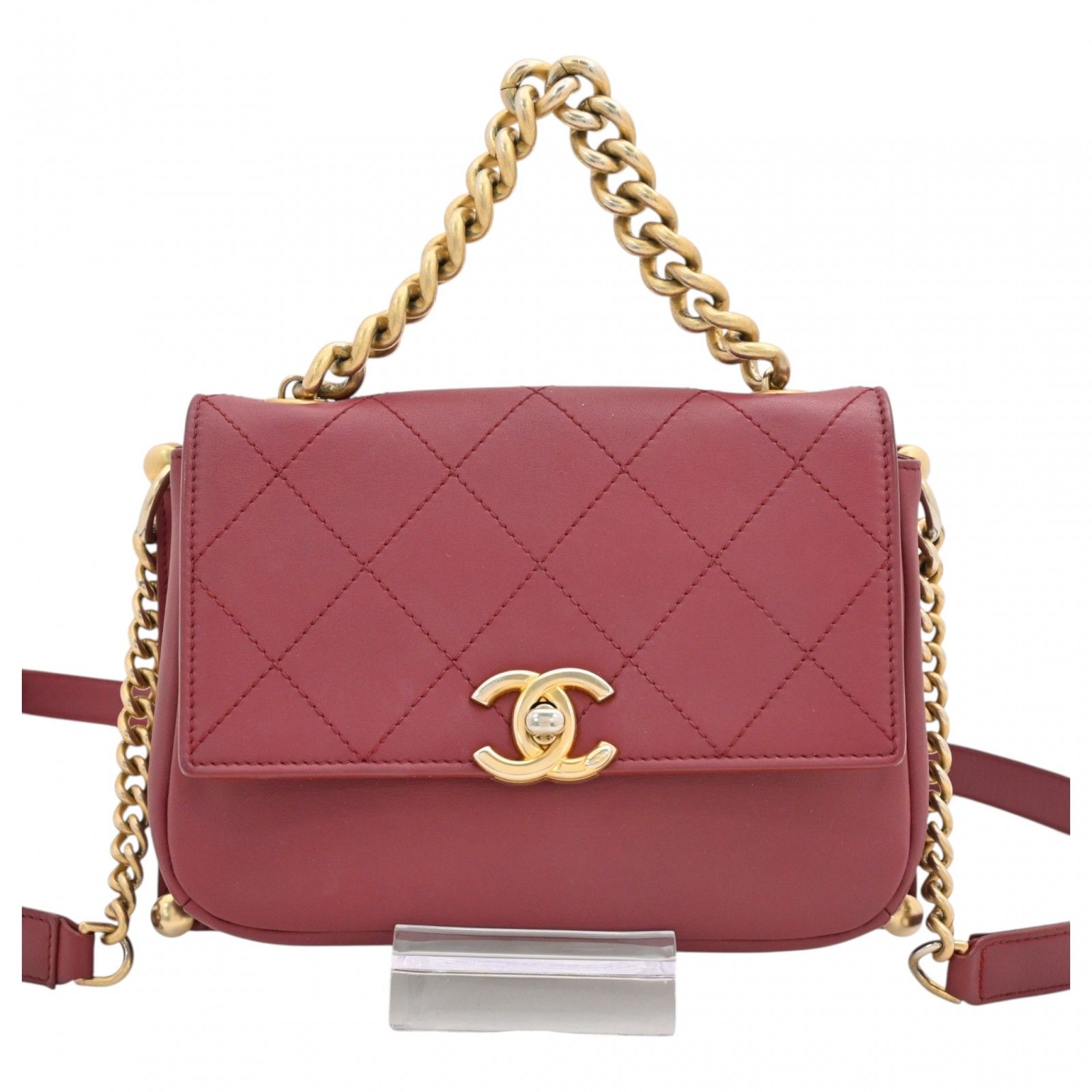 シャネル ココマーク ミニ マトラッセ チェーン ショルダーバッグ 2way