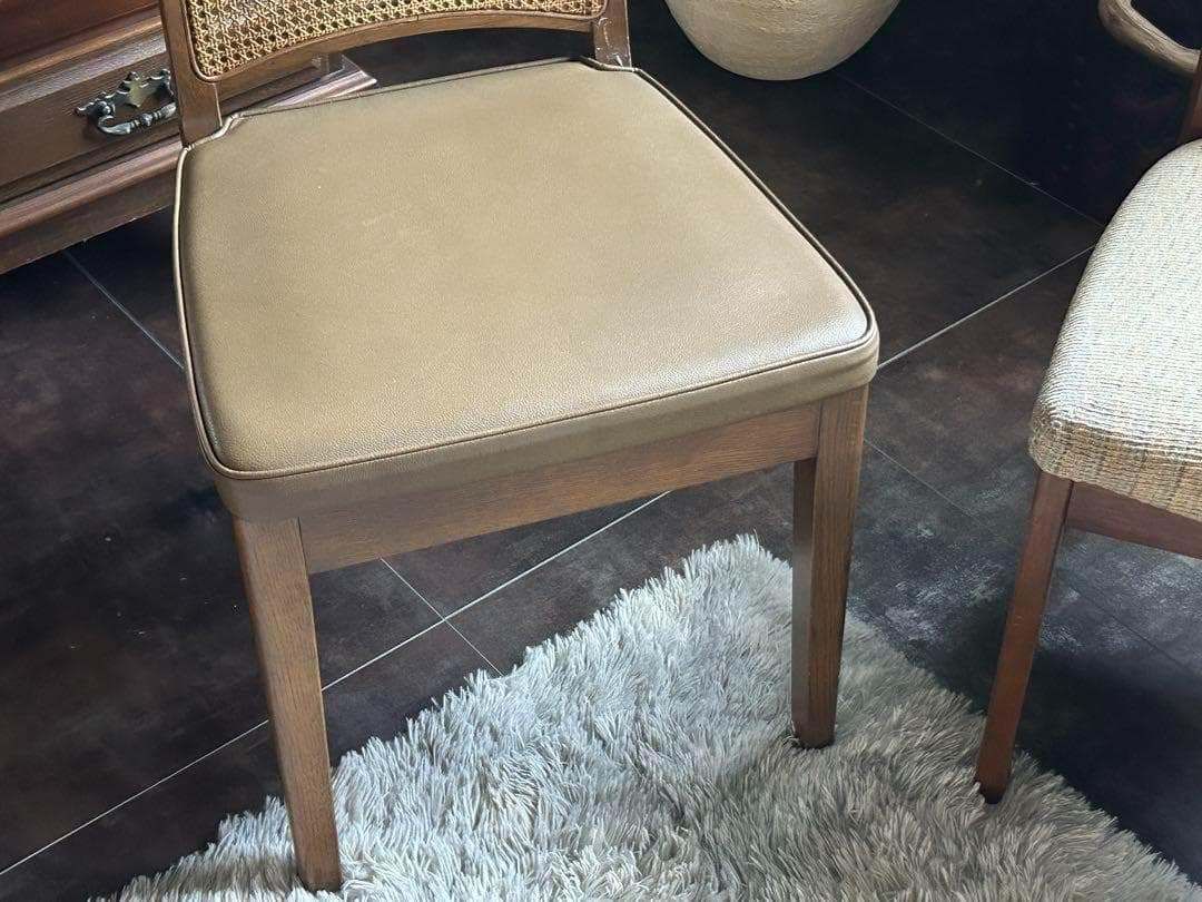 飛騨産業 マルニ木工 ヴィンテージチェア ラタンバックチェア 2脚