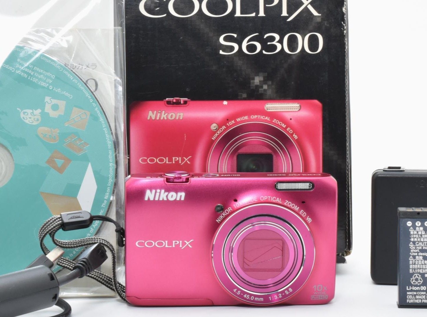 良品] NIKON ニコン COOLPIX S6300 ピンク コンパクト デジタル カメラ