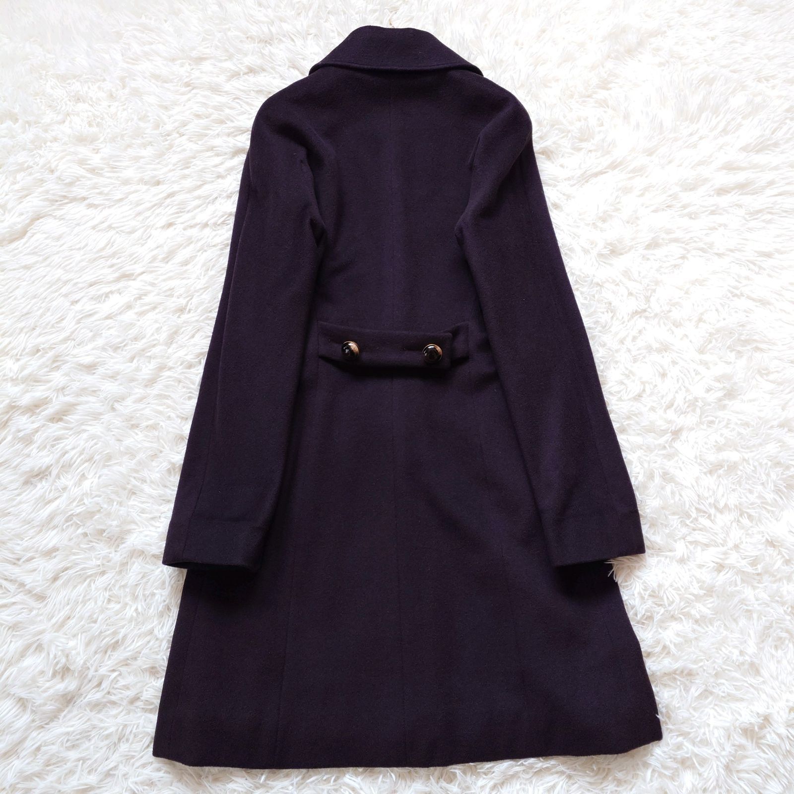 高級 セリーヌ CELINE カシミヤ ウール チェスターコート ロングコート