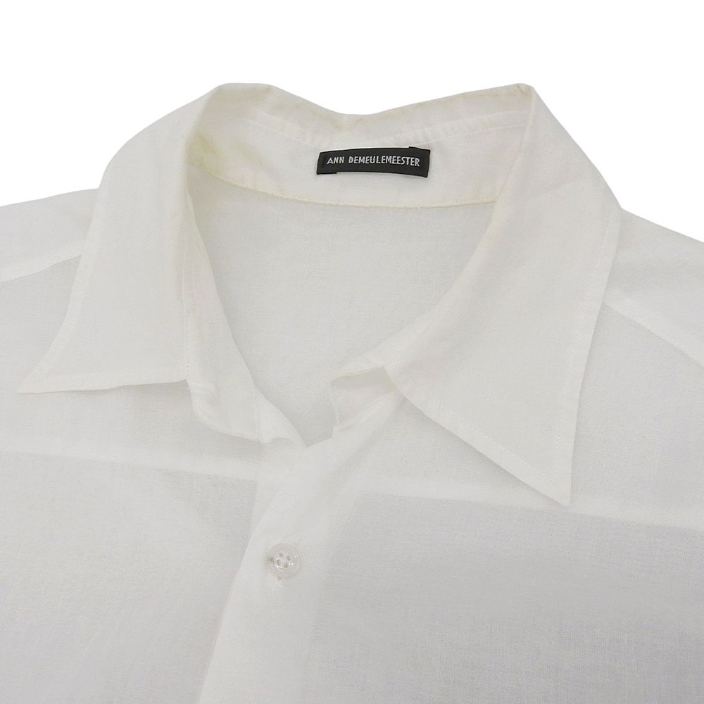 ANN DEMEULEMEESTER アンドゥムルメステール デザインロングシャツ