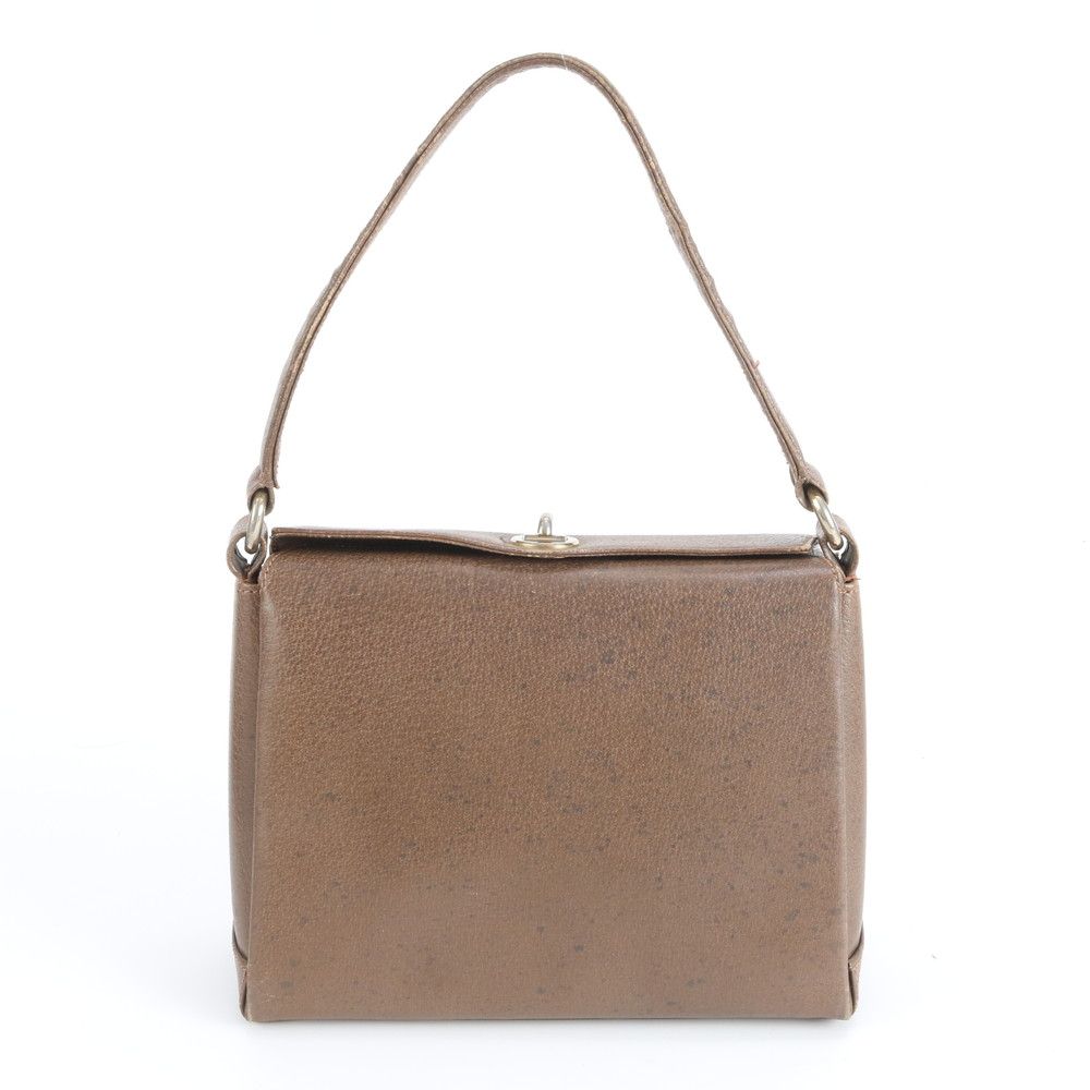 オールド グッチ ターンロック レザー ショルダーバッグ 肩掛け ハンド