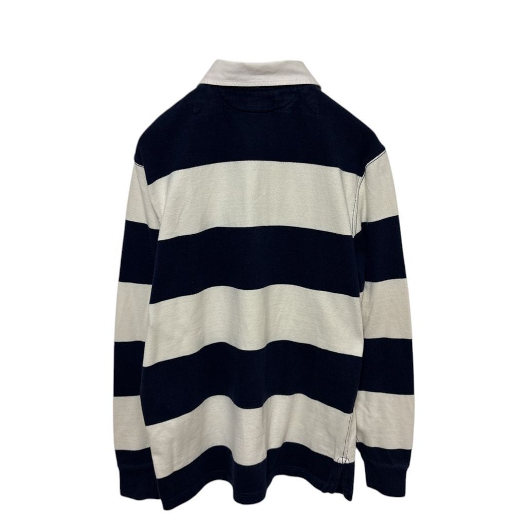 Polo by Ralph Lauren】 90s Pony Logo Rugby Shirt Stripe ポニーロゴ