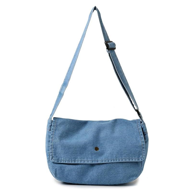 新品】 [JIANGWEI] レディース ショルダーバッグ デニム クロスボディ