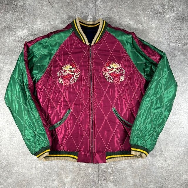 東洋エンタープライズ 別珍スカジャン TT13609 ROARING TIGER×DRAGON