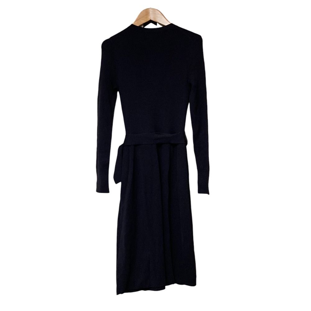 美品 BURBERRY LONDON バーバリーロンドン リブニット ワンピース