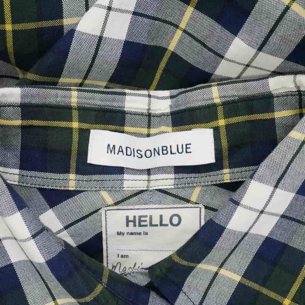 マディソンブルー MADISONBLUE チェックシャツ 長袖 ブラウス コットン