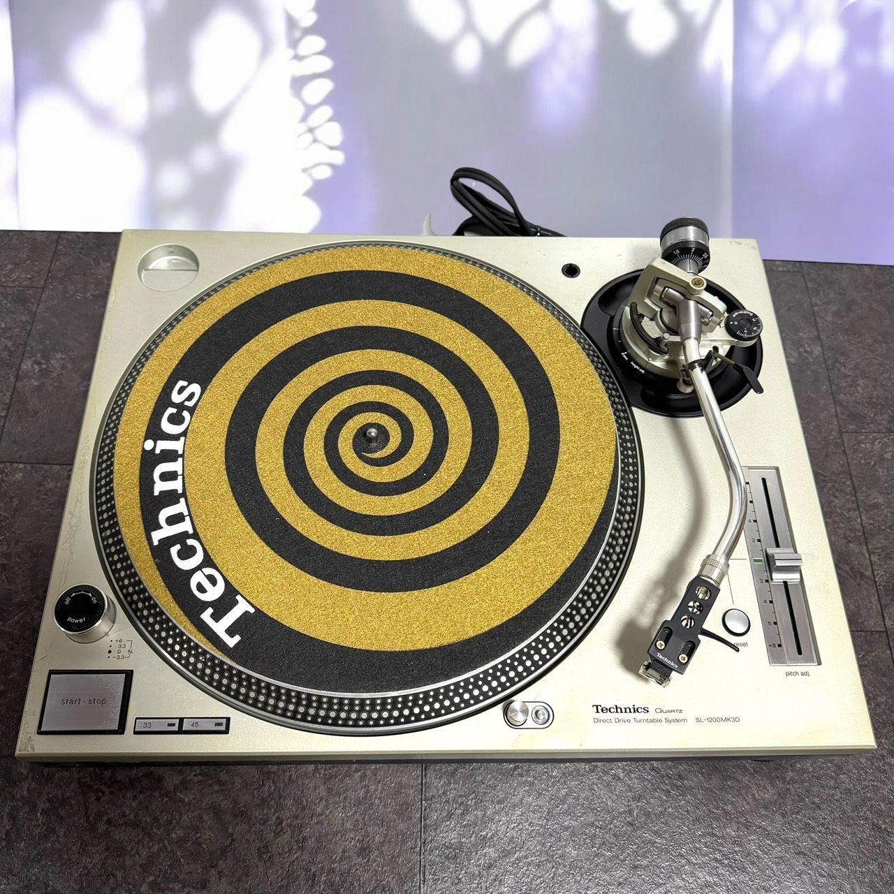 ☆送料無料 動作品 TECHNICS テクニクス SL-1200MK3D S シルバー SHURE