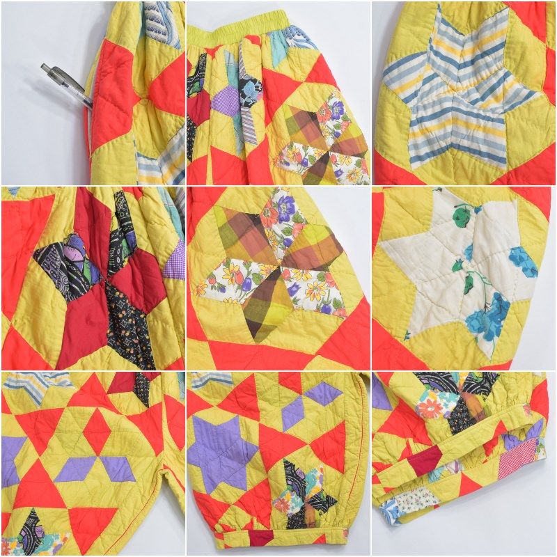 Remake リメイク ヴィンテージ パッチワークキルト ハンドメイド