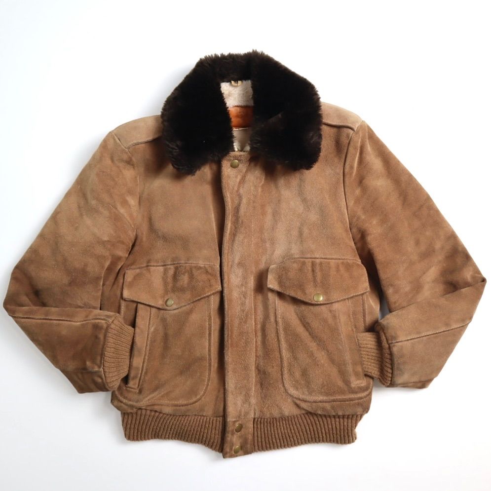 60s 70s William Barry USA製 スウェード TYPE G1 レザージャケット