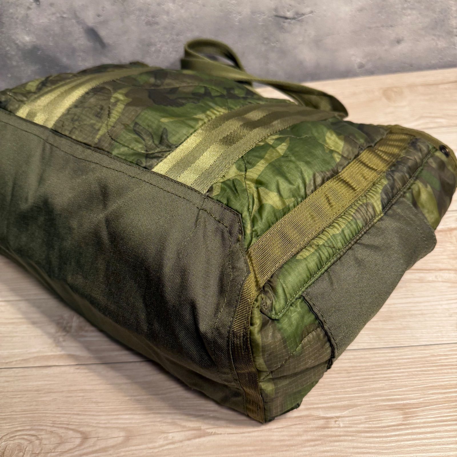 BRIEFING USA製 キルティング トートバッグ 迷彩 カモフラ 大型 希少