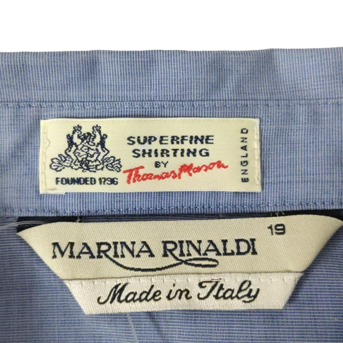 MARINA RINALDI(マリナリナルディ) 長袖シャツブラウス サイズ19 XL