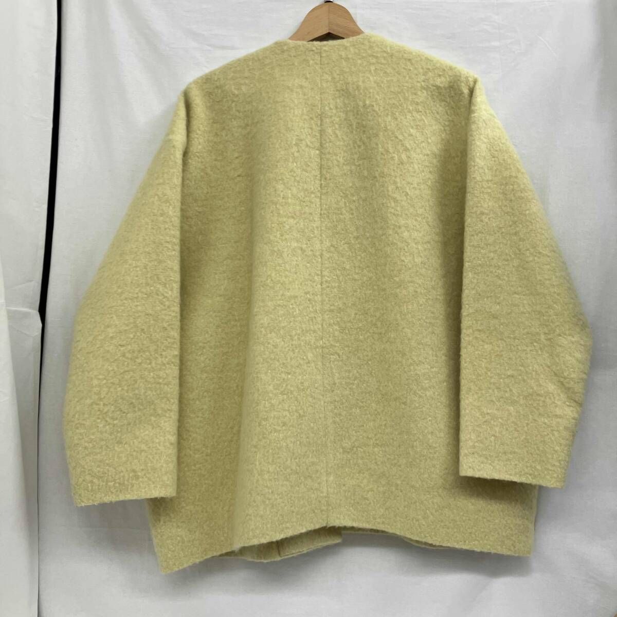 yori/ヨリ／ウールモヘアシャギージャケット／レモンイエロー ／YR25