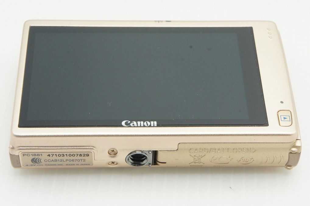 美品 Canon キヤノン IXY 430F ゴールド コンパクトデジタルカメラ 元