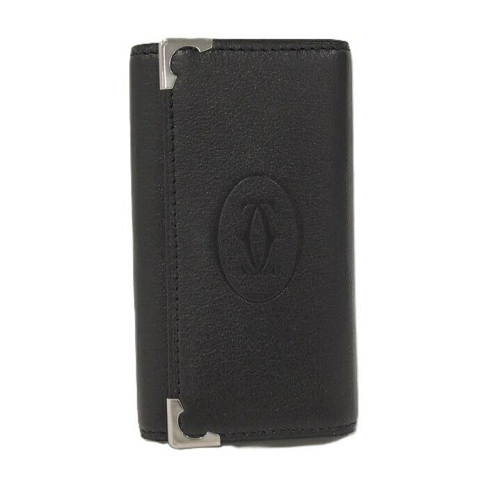 CARTIER 4連 キーケース レザー ブラック - メルカリ