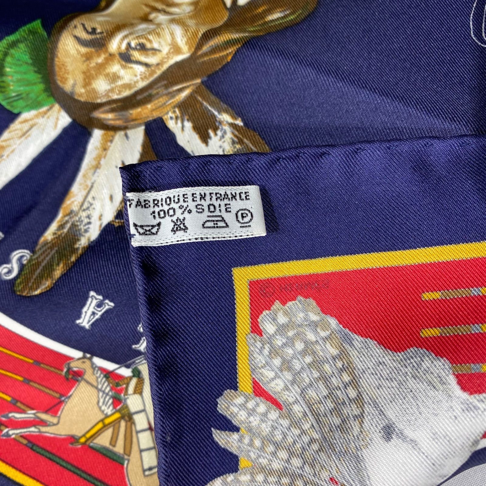 エルメス カレ45 PANI LA SHAR PAWNEE シルクスカーフ パウニー族の