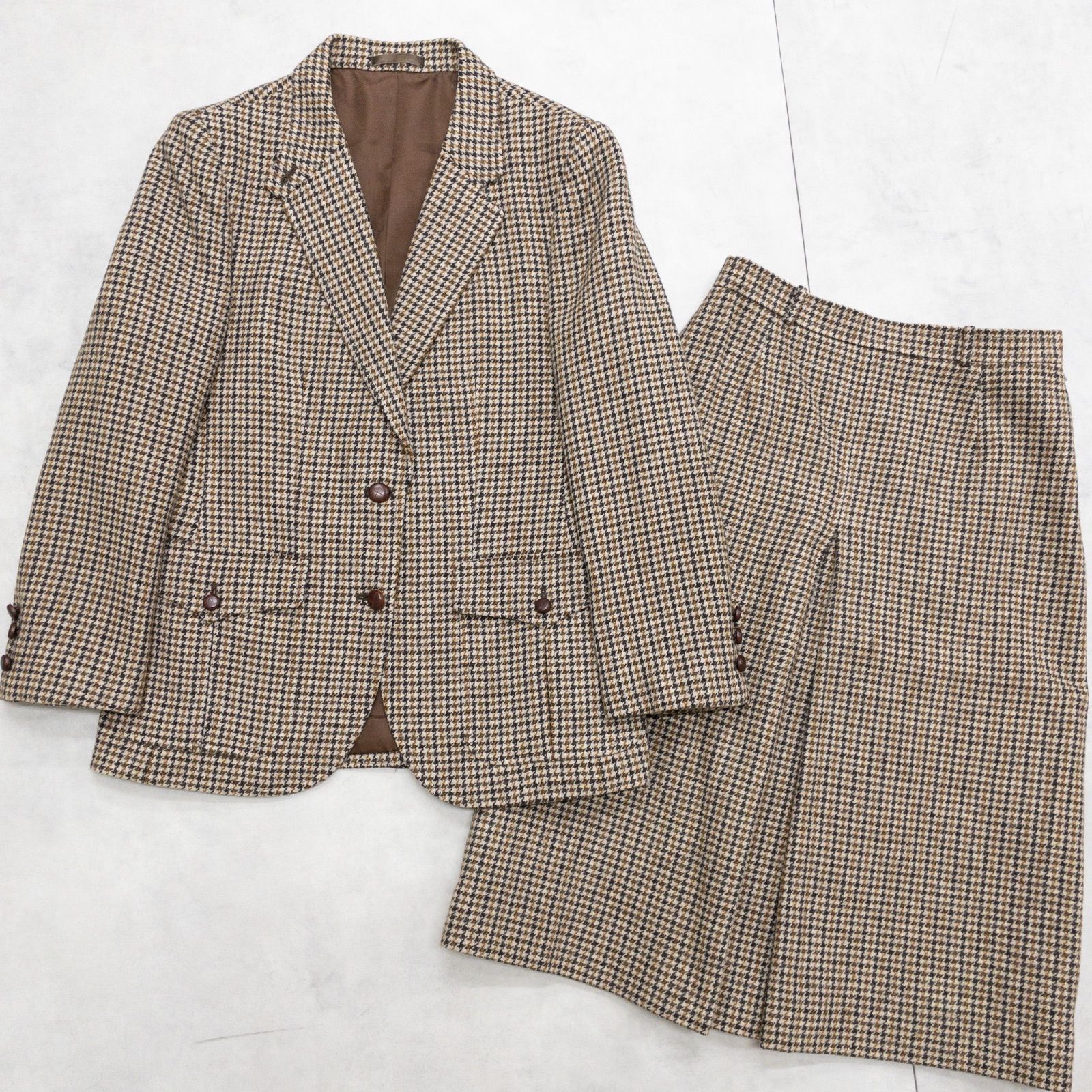 バーバリー セットアップ ジャケット スカート 2点セット 千鳥