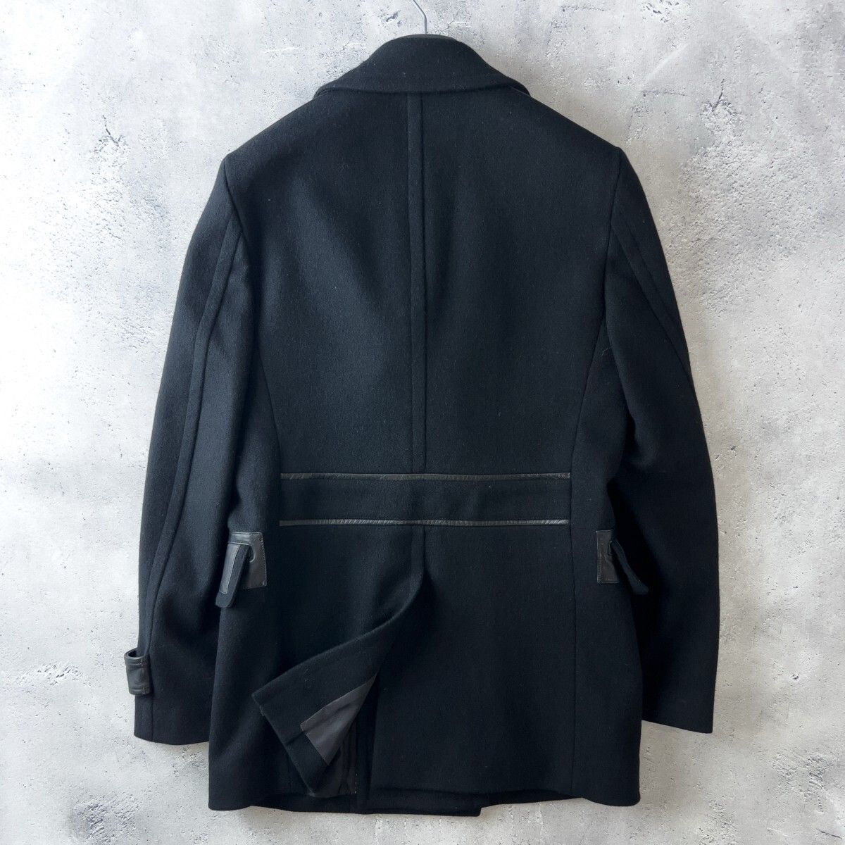 最高峰 ARTISAN アルチザン カシミヤ混 牛革 パイピング メルトン