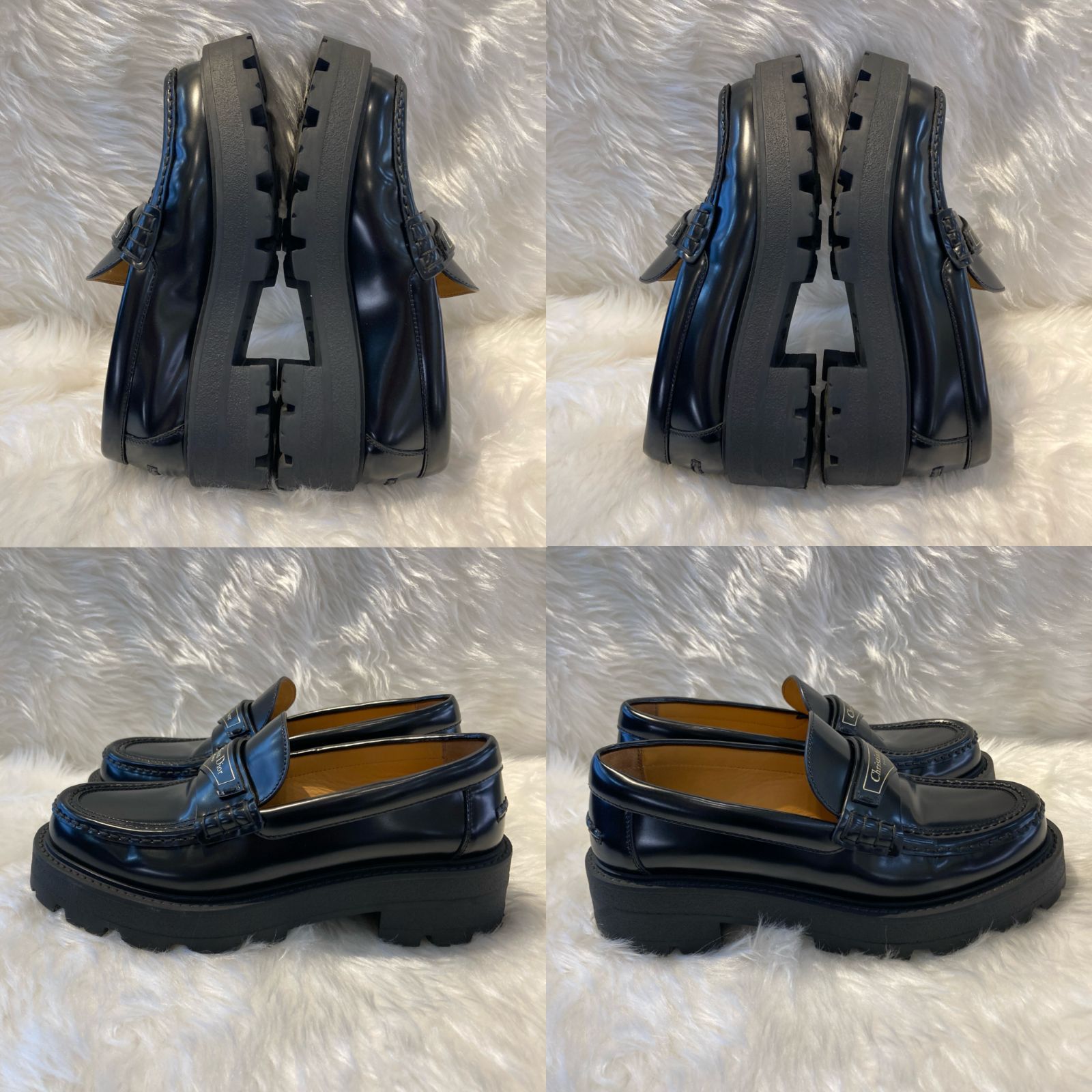 DIOR ✨美品✨ Dior Boy プラットフォーム ローファー ブラック 37.5