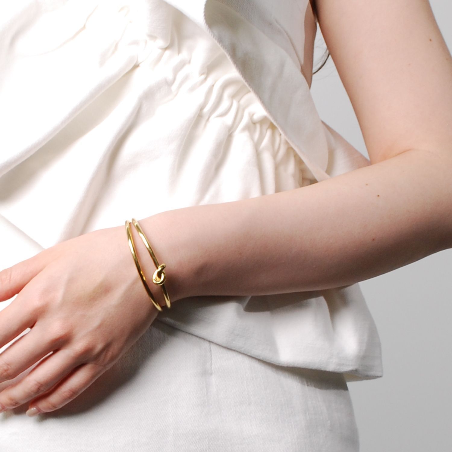 新品未使用】 CELINE セリーヌ ブレスレット ノット ダブル カフ