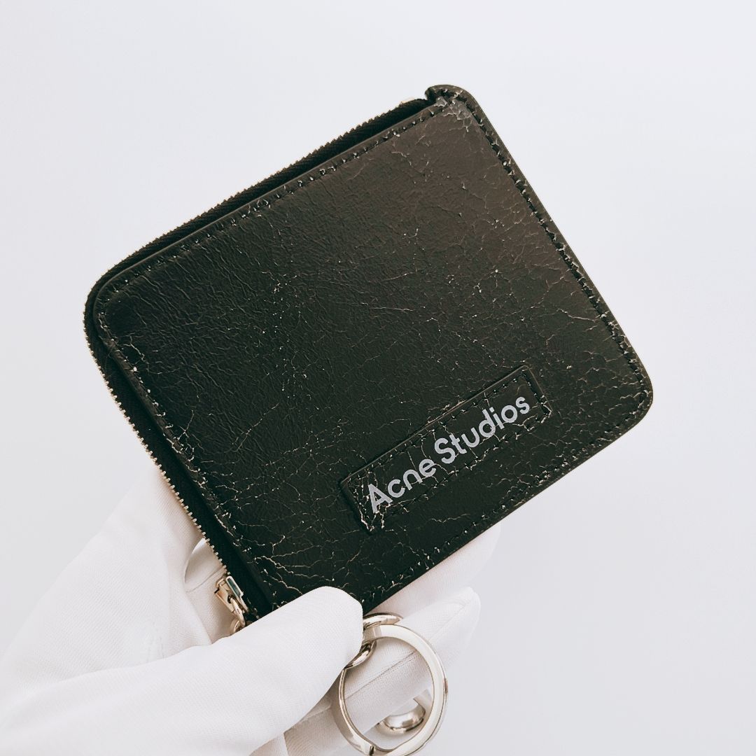 新品未使用】Acne Studios ジップレザーウォレット キーリング コイン