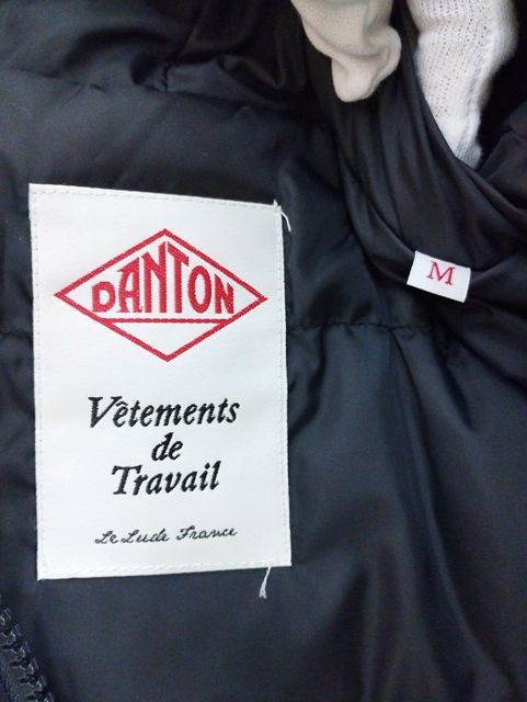 N952 [秋冬物][人気] DANTON ダントン ダウンジャケット M ネイビー