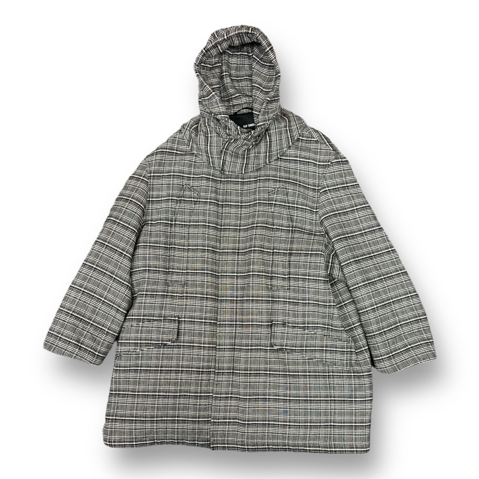 RAF SIMONS 18AW PADDED PARKA COAT パデッド チェック モッズコート