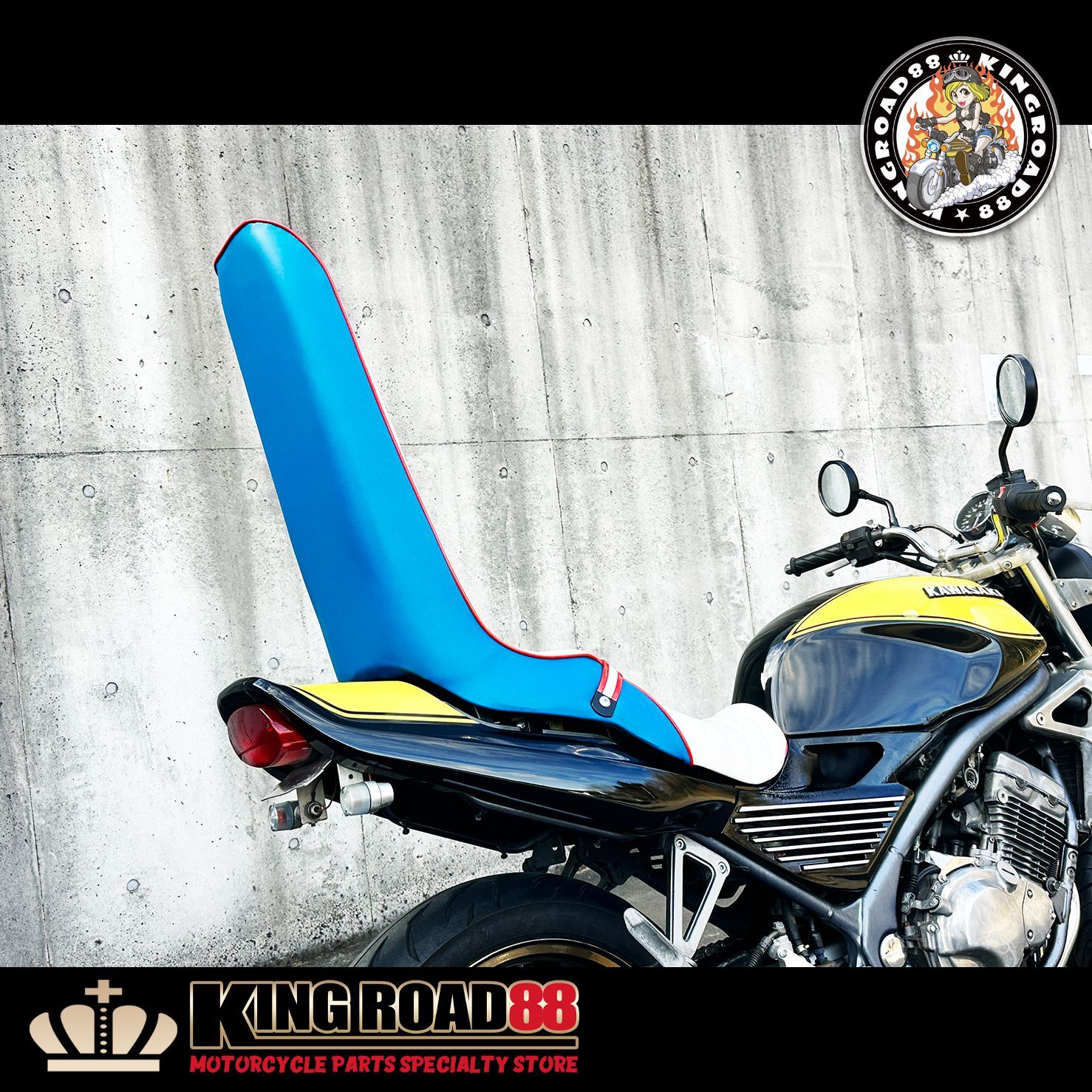 在庫少】カワサキ バリオスⅠ型 ZR250A KingRoad88 3段シート