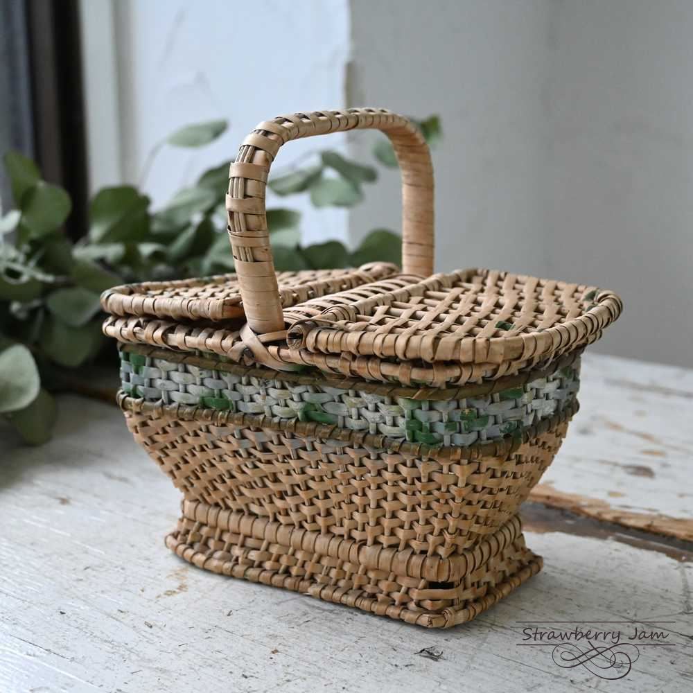 フランスアンティークパニエバスケットブロカント天然生活蚤の市