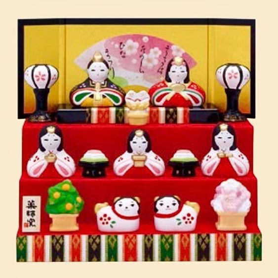 新品 定価13,200円】ひな人形 錦彩花かざり雛 三段飾り 薬師窯 雛飾り