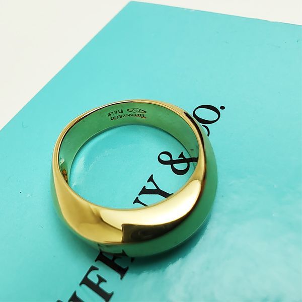 ティファニー ナイフエッジ リング K18YG 18金 イエローゴールド 指輪