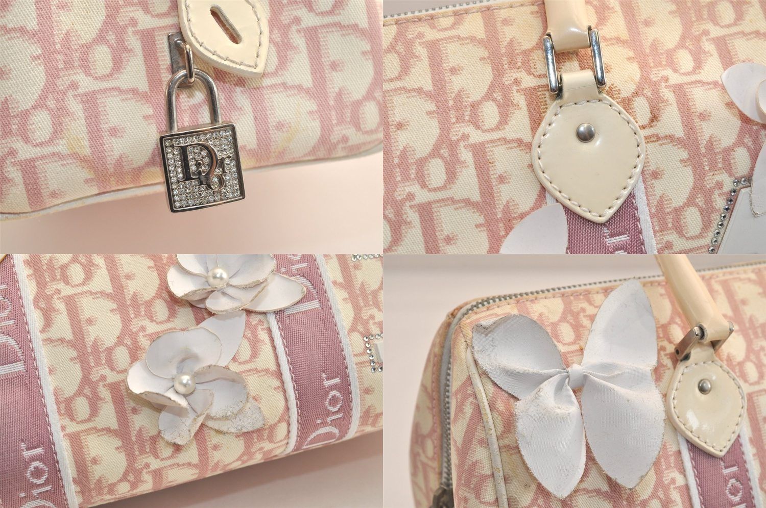 Christian Dior ディオール トロッター フラワー No.1 ハンドボストン