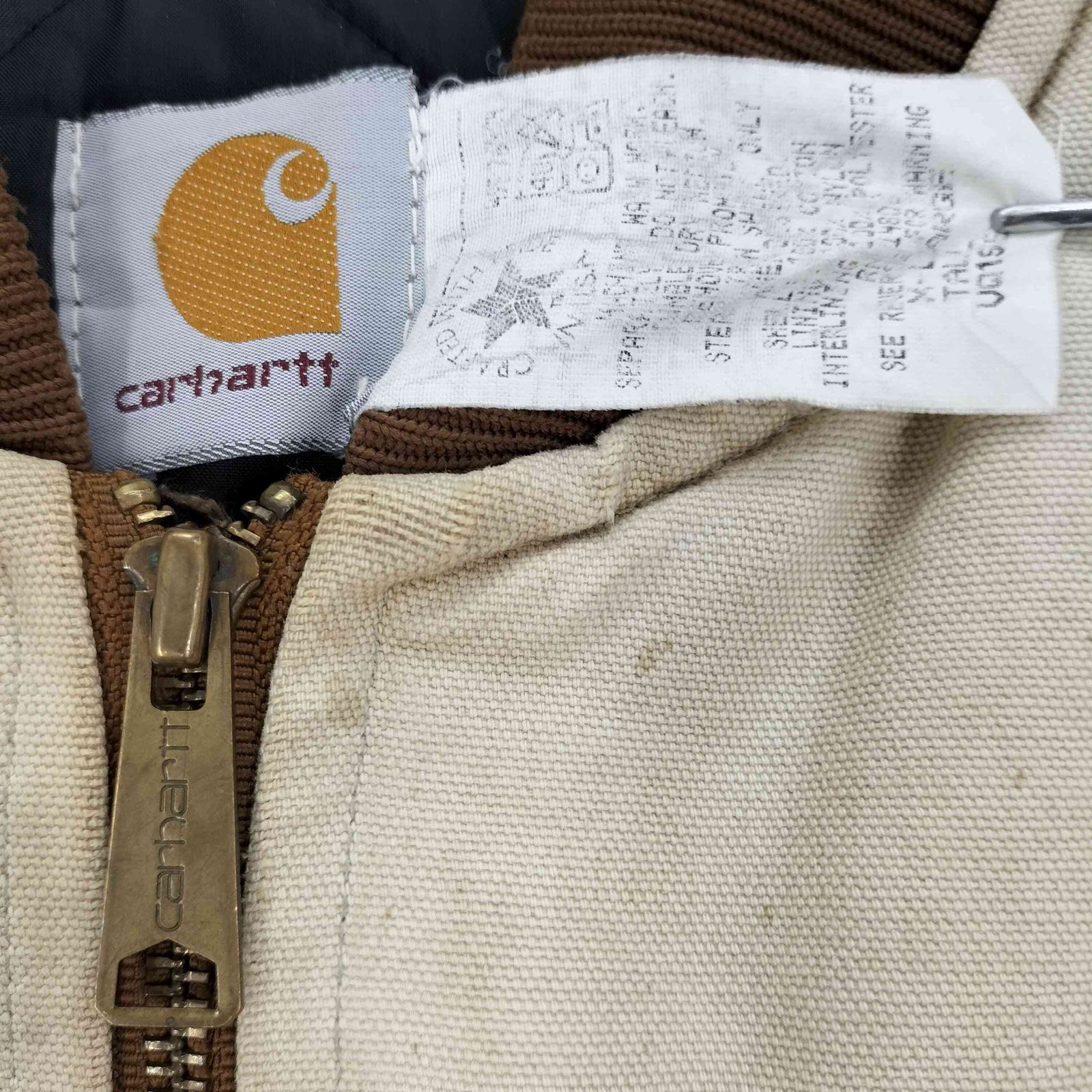 カーハート Carhartt 90S 星タグ ユニオンチケット ダック ベスト 腰