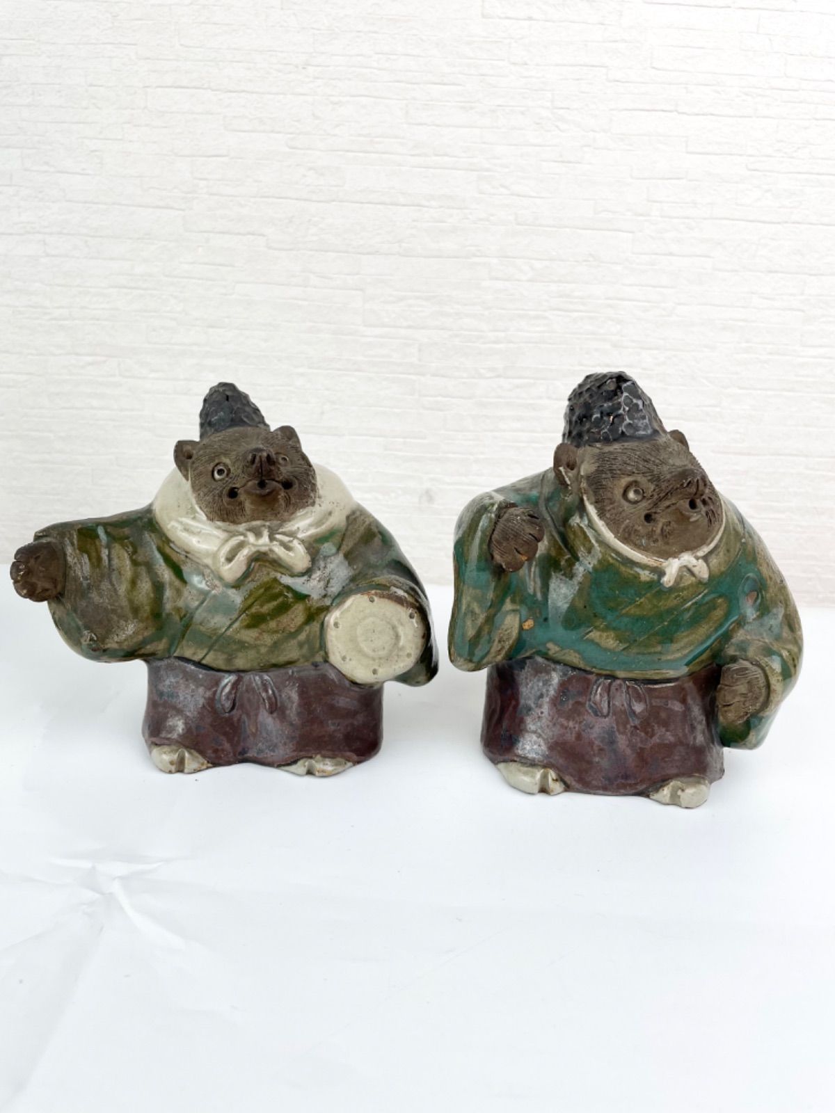 京焼 高橋道八？ 狸 置物 仁阿弥道八 縁起物 - メルカリ