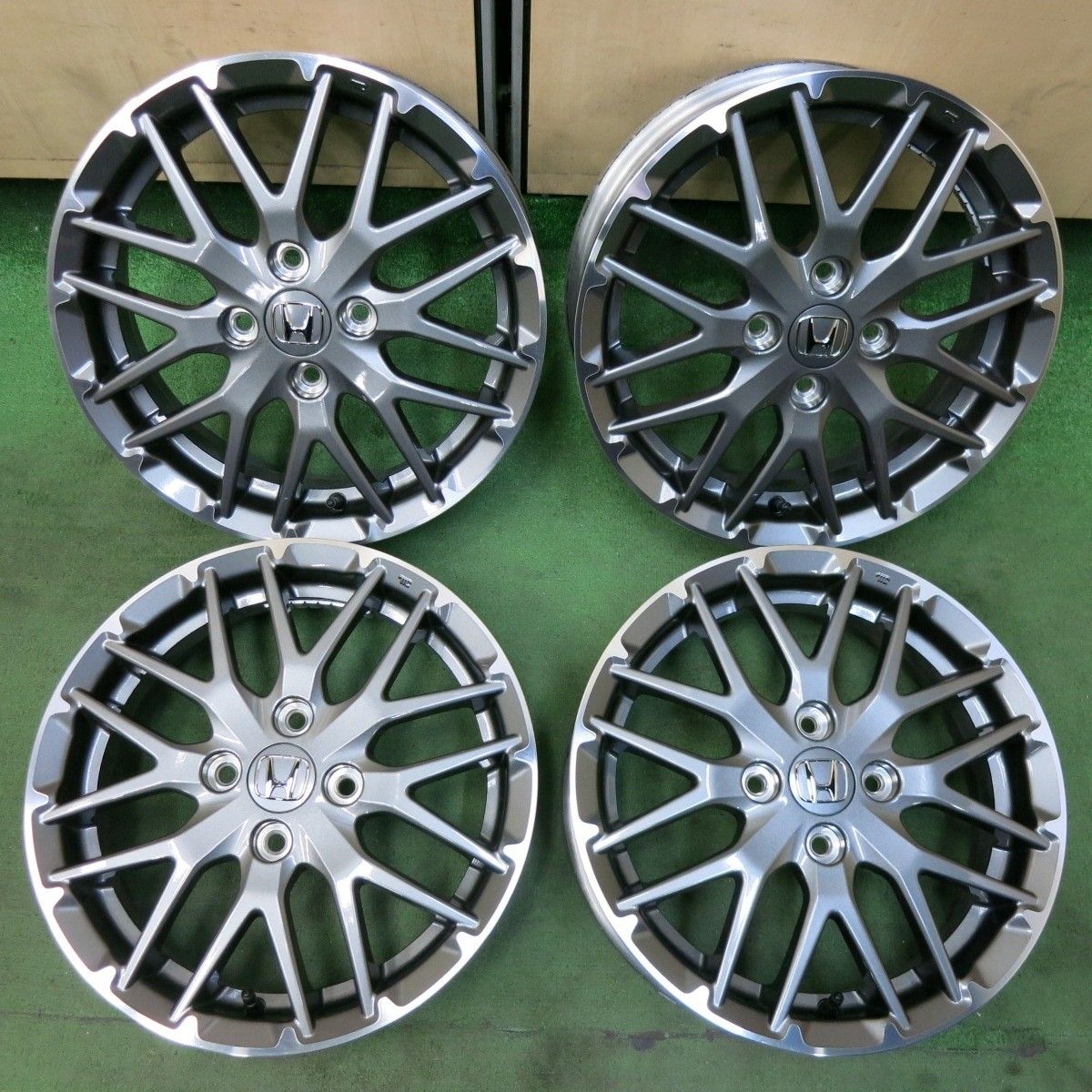 送料無料] 新車外し☆ホンダ N-BOX カスタム 純正 ホイール 15インチ