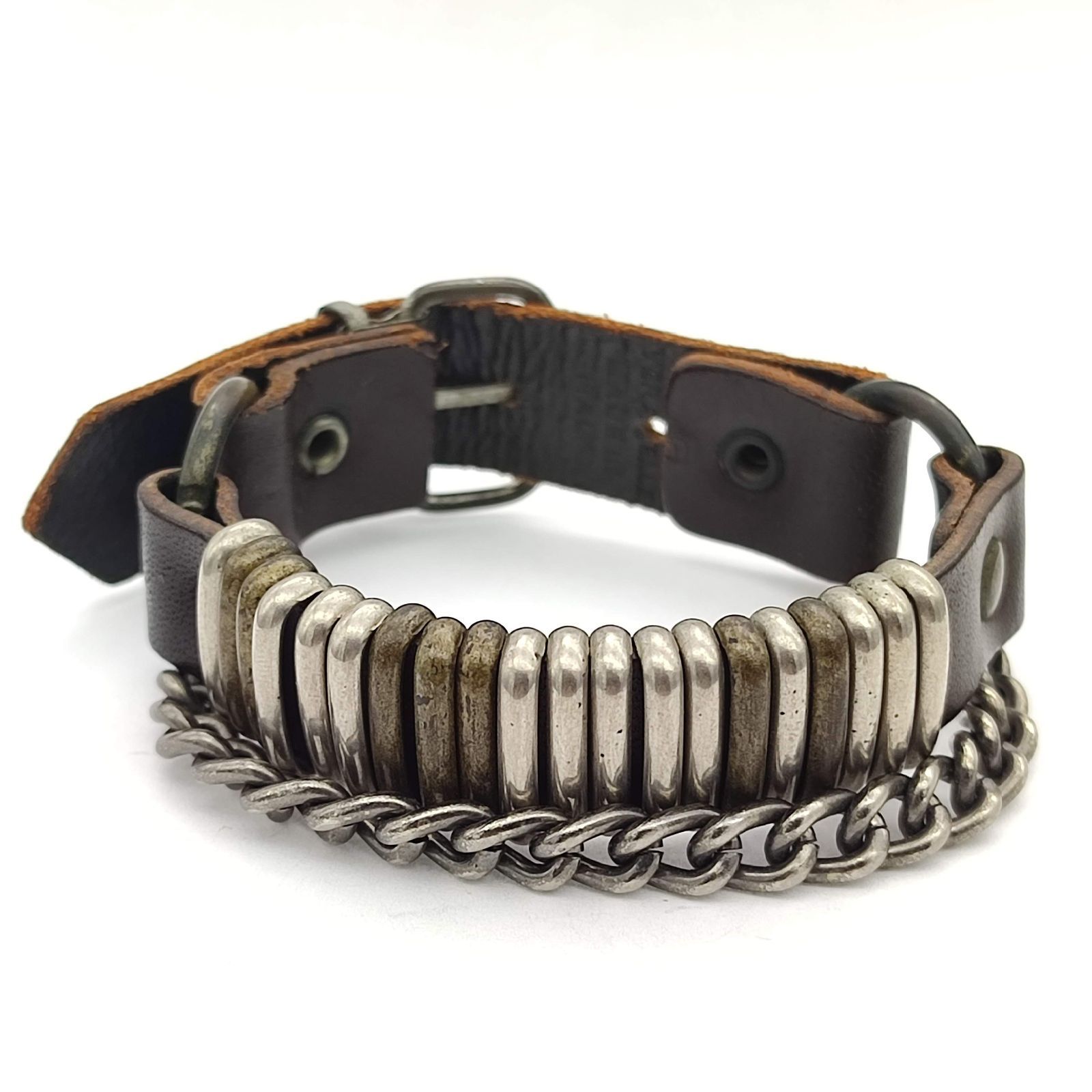 Maison Margiela メゾンマルジェラ 11 ブラウンレザーブレスレット