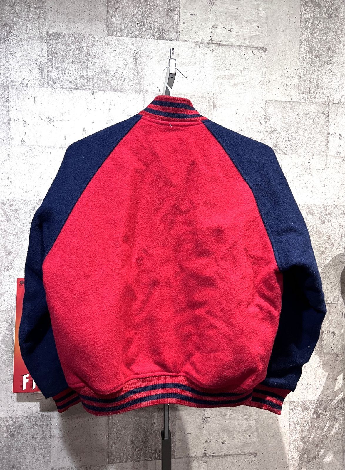 90'S ポロラルフローレン ウール スタジアムジャンパー M POLO RALPH