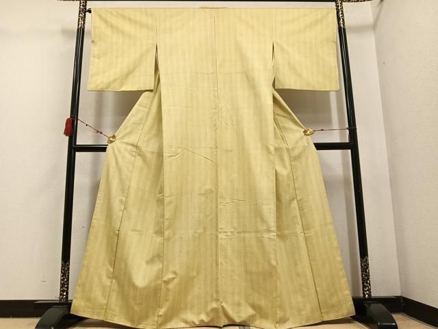 平和屋着物○紅花紬 米沢 間道 正絹 逸品 AABC4469ph - メルカリ