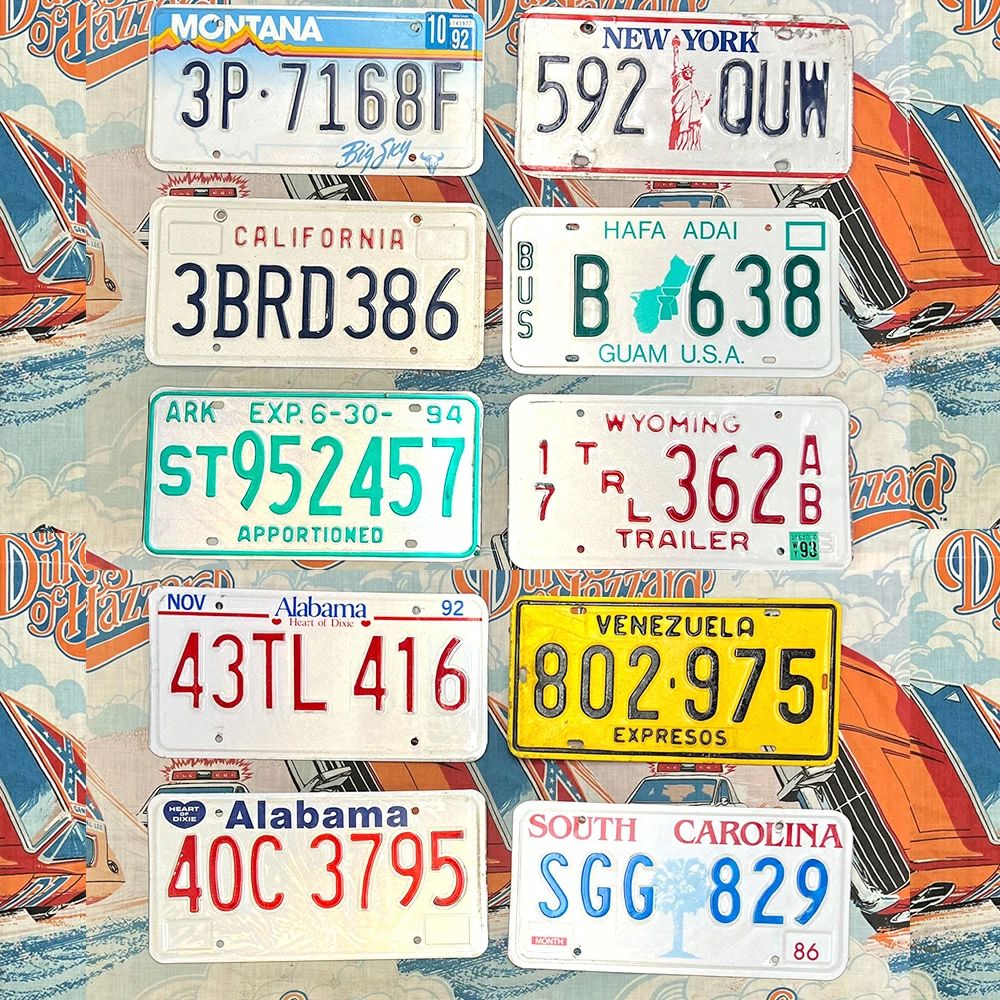 アメリカンライセンスプレート10枚セット / NEW YORK California