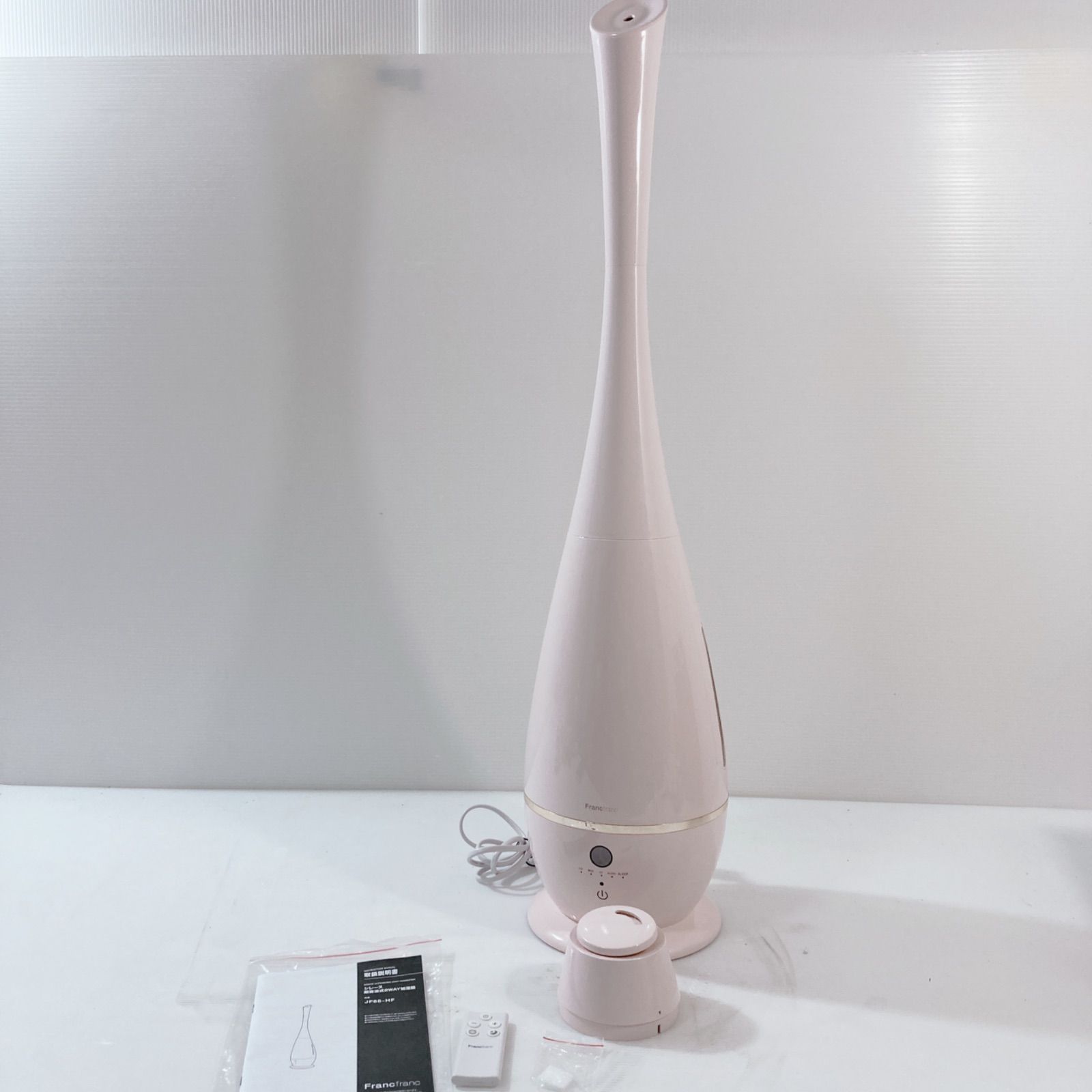 Francfranc シレーヌ超音波式2WAY加湿器 JF88-HF ピンク リモコン付