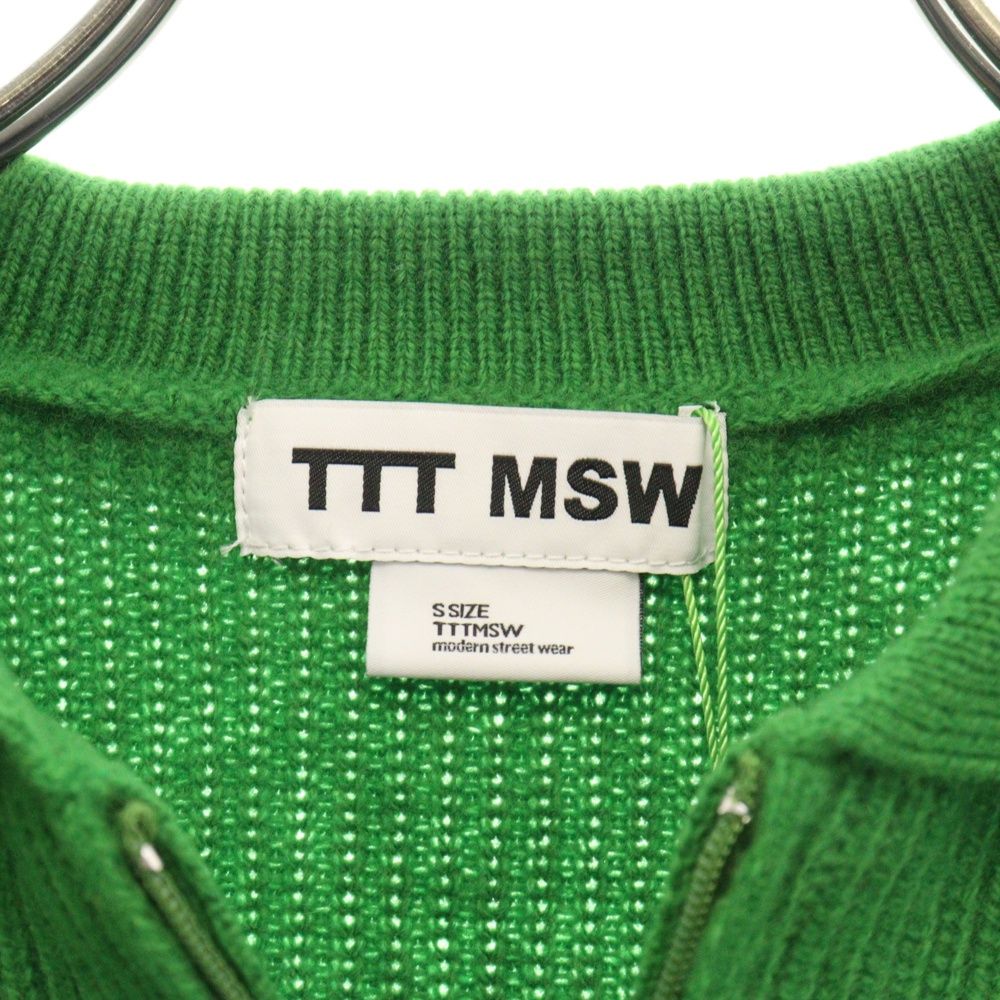 TTT_MSW (ティーモダンストリートウェア) ハーフジップ ニットセーター