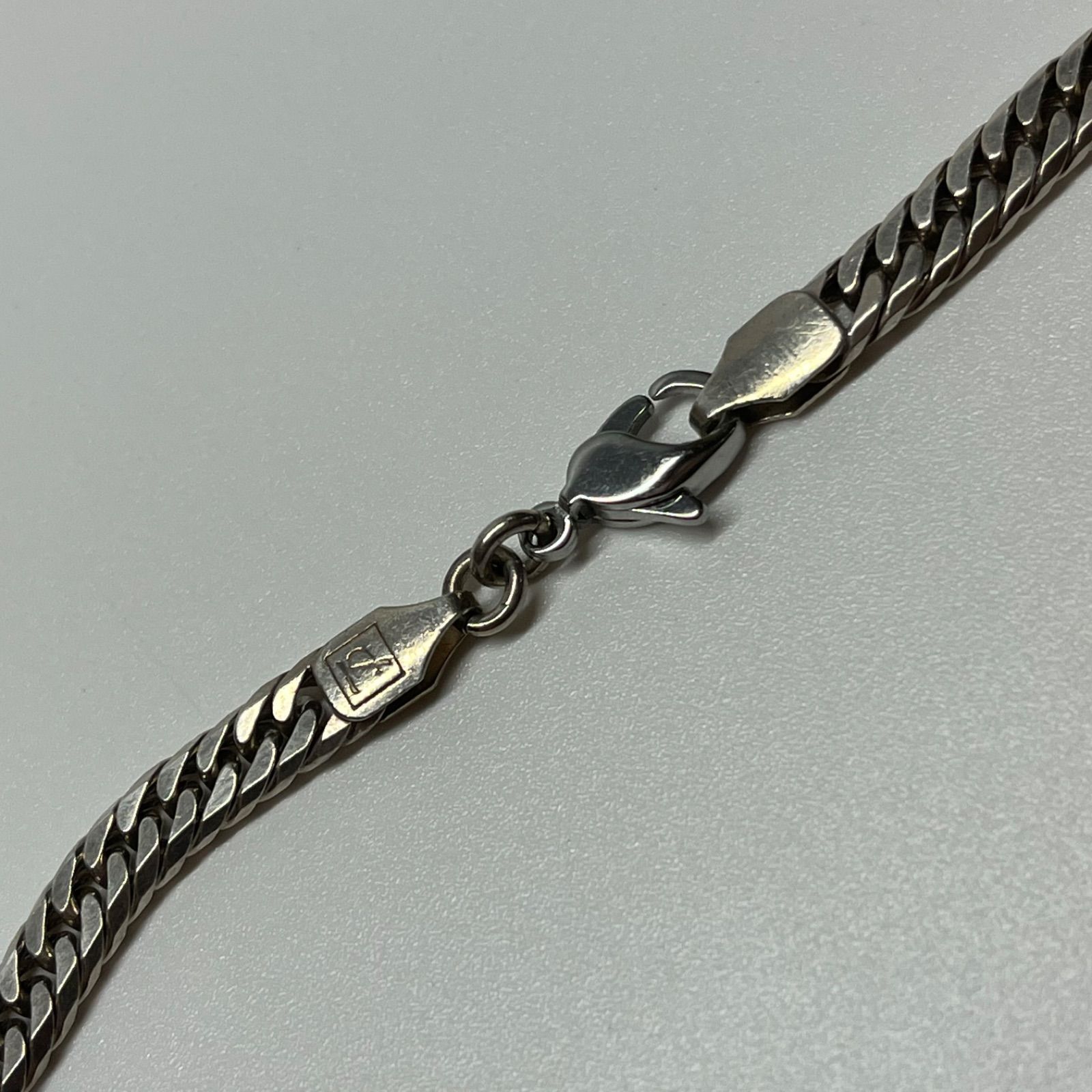 Leda SILMA レダシルマ 喜平チェーン ネックレス シルバー 石付き