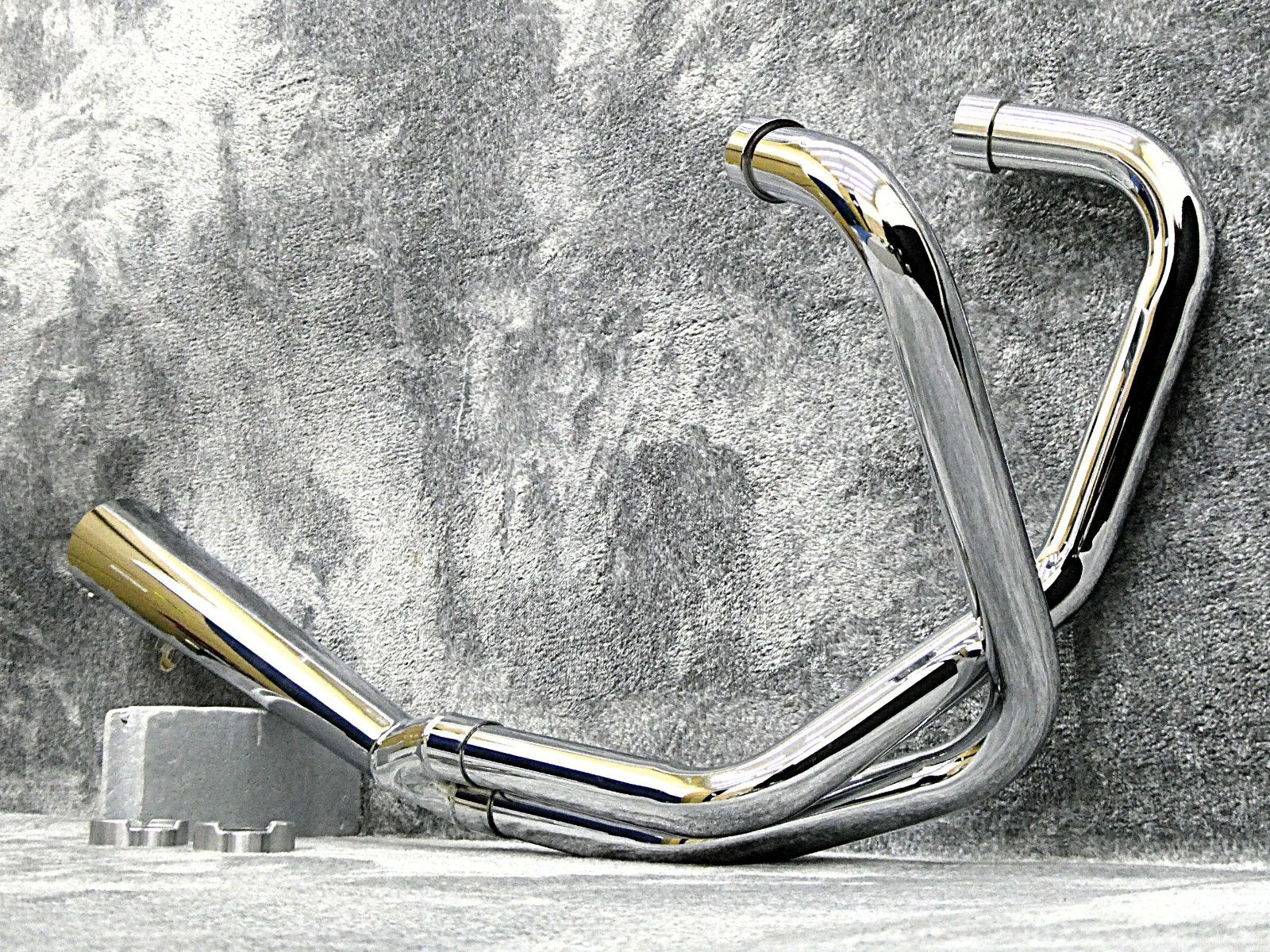 GS400 マフラー 豪 クロス メガホン メッキ / GSX400E ザリ