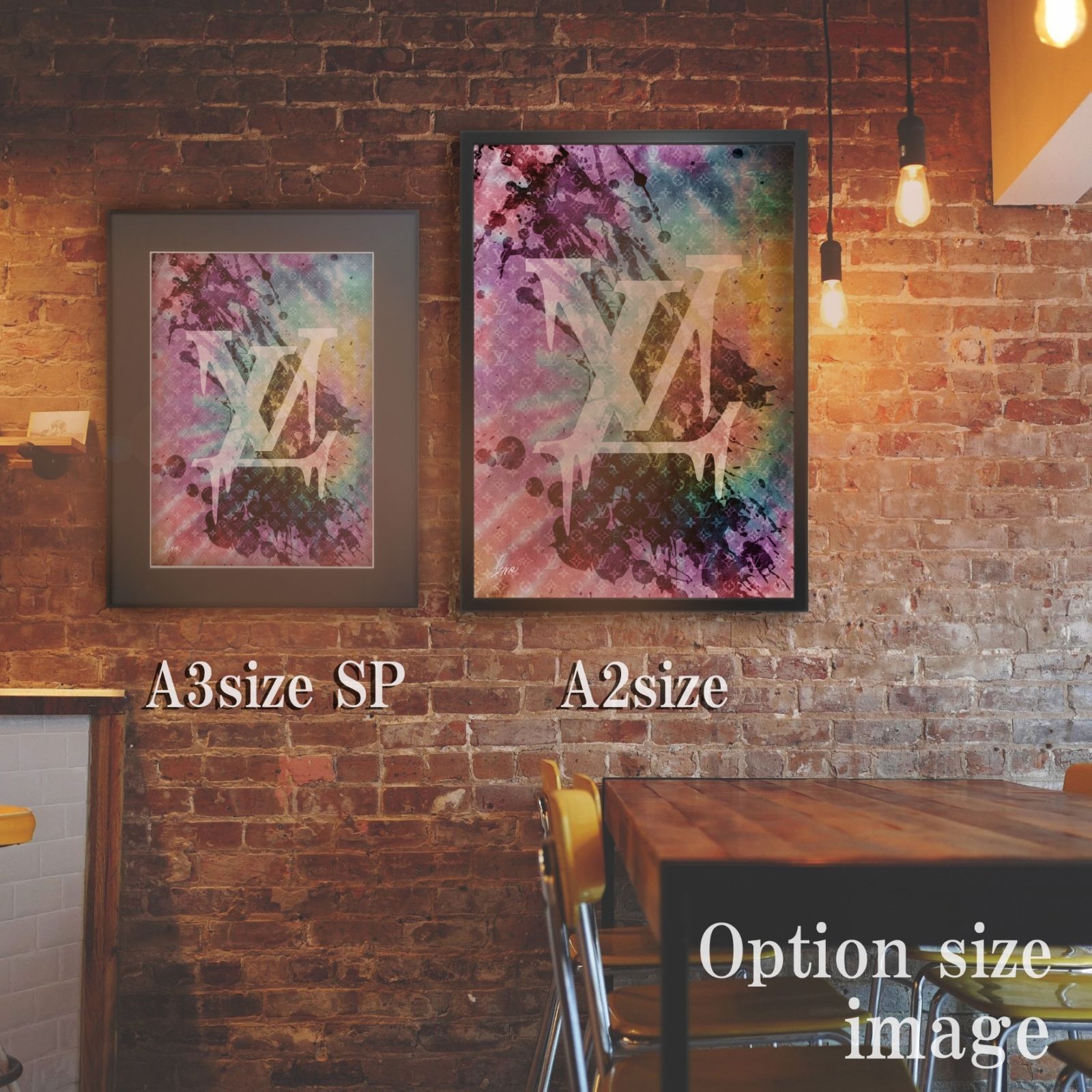 CHROMEHEARTS type☆A4額装済オマージュアートインテリアポスター.#453