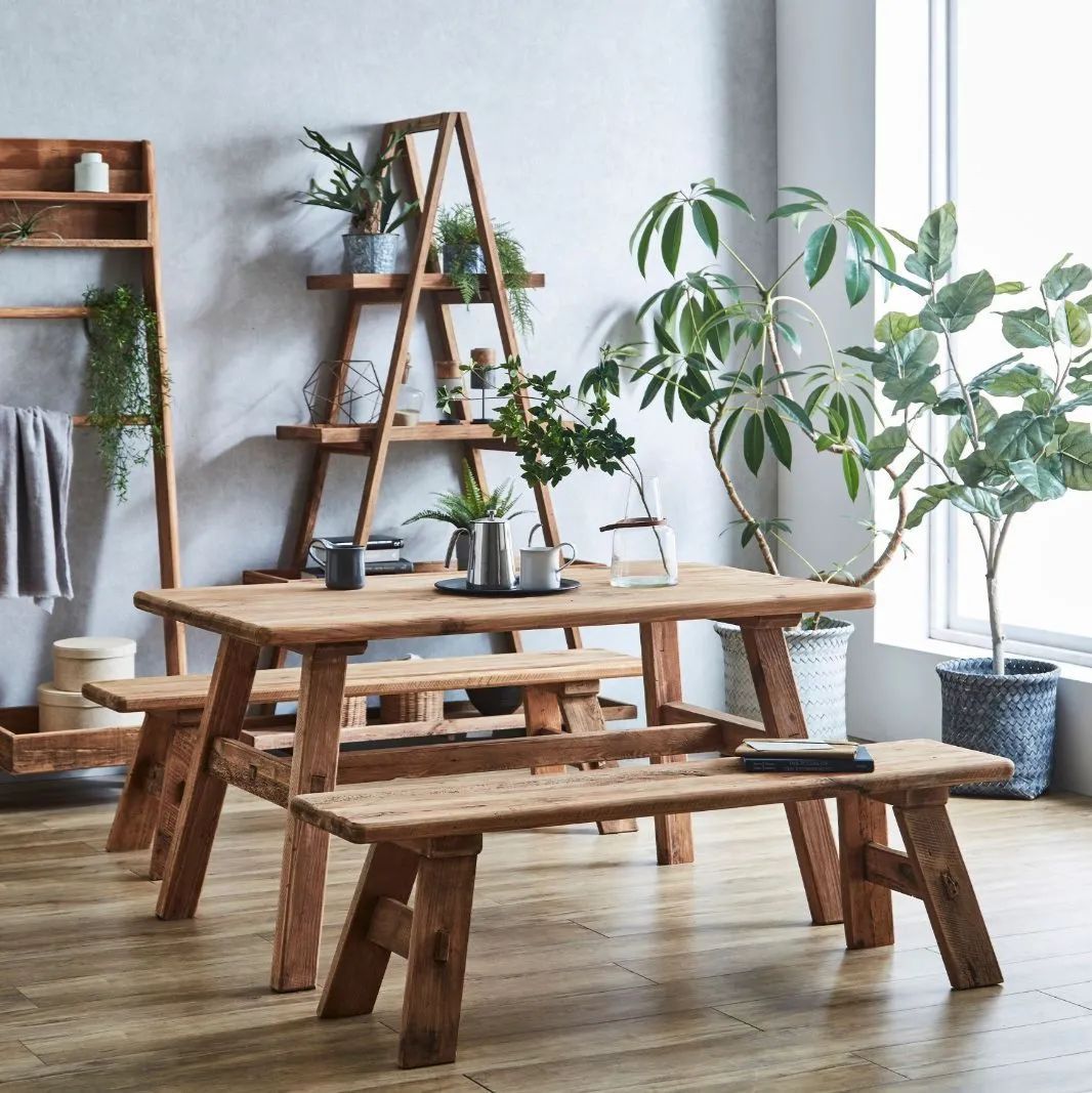 ベンチ 古木 古材 木製 天然木 可愛い お洒落 アンティーク レトロ