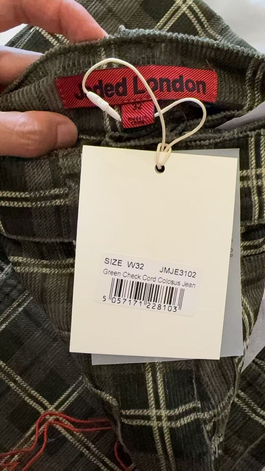 新品】JADED LONDON かつきくん着用 Brooklyn Cord Baggy Jeans