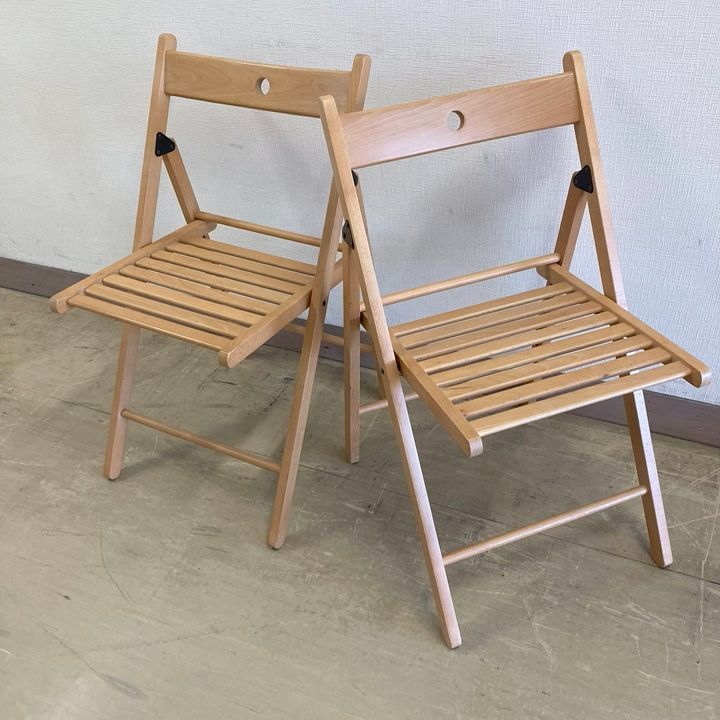 IKEA イケア 折り畳みチェア TERJE テリエ 2脚セット - メルカリ
